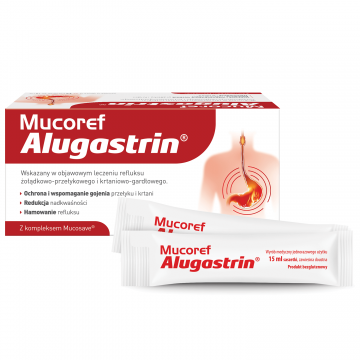 Mucoref Alugastrin, 15 ml x 14 plicuri