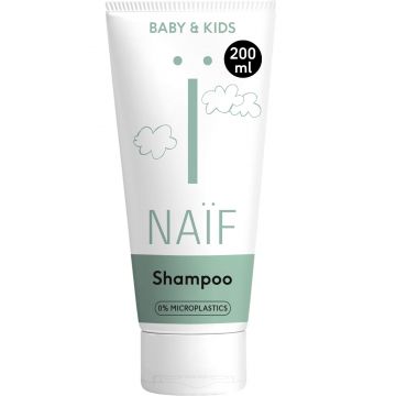 Naif Baby & Kids, șampon de păr pentru bebeluși și copii din prima zi, 200 ml