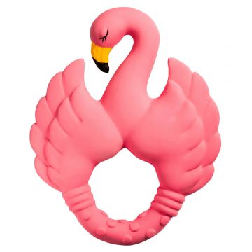 Natruba, tetină din cauciuc natural, flamingo, de la naștere, 1 buc