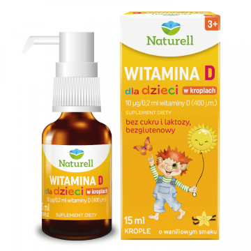 Naturell Vitamina D pentru copii, picături, 15 ml