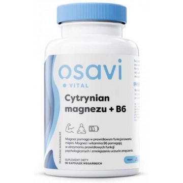 Osavi Citrat de magneziu + B6 - 90 capsule
