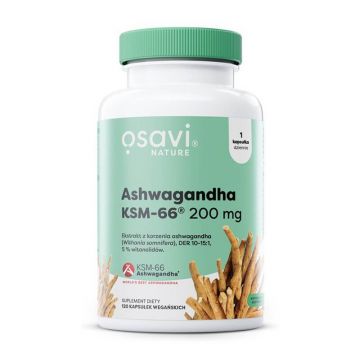 Osavi Nature Ashwagandha KSM-66 200 mg, 120 capsule vegane