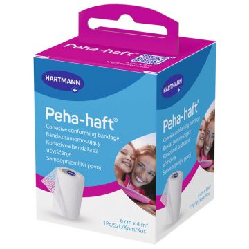 Peha-haft, bandă elastică de susținere, 6 cm x 4 m, 1 buc