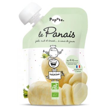 Piure cu pastarnac 4-6 luni Bio, 120g, Popote
