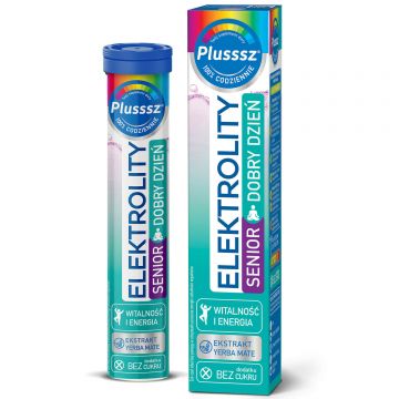 Plusssz Elektrolity Senior Good Day, fără zahăr, 24 comprimate efervescente