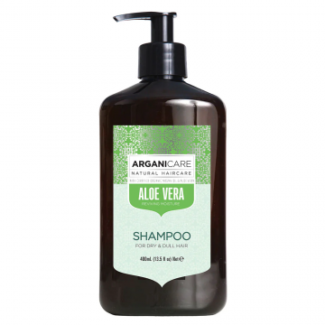 Sampon hidratant cu Aloe Vera pentru radacini grase si varfuri uscate, 400ml, Arganicare
