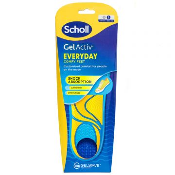 Scholl GelActiv, tălpi de încălțăminte, zilnic, mărimea L 40-46.5, 2 bucăți