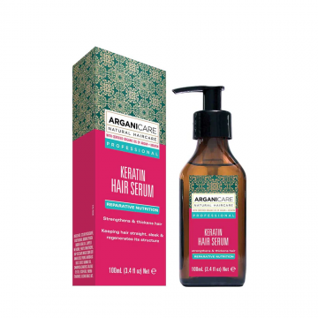 Ser fortifiant si nutritiv cu keratina pentru parul uscat si deteriorat, 100ml, Arganicare