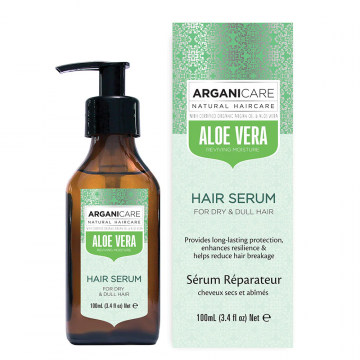 Ser hidratant cu aloe vera pentru par uscat si lipsit de stralucire, 100ml, Arganicare