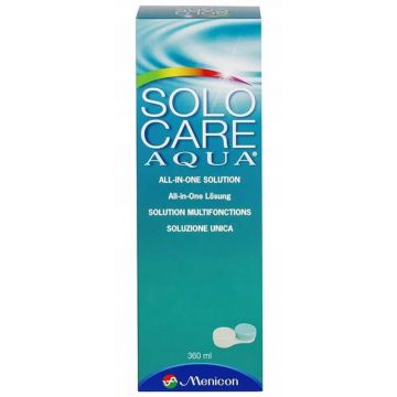 Solo Care Agua, soluție pentru lentile, 360 ml