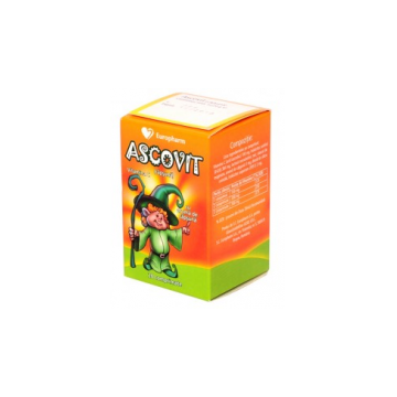 Ascovit capsuni 100 mg 20cpr HIPOCRATE
