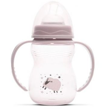 Biberon cu Manere My Friend Tetina Moale din Silicon 0 Luni+ 250Ml Mellow Rose