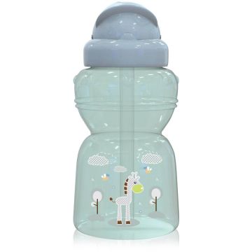 Biberon Mini Sport cu Pai 200ml Animalute Green