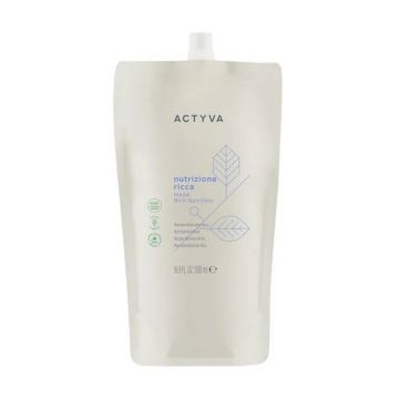 Masca de hidratare intensa par foarte uscat Kemon Actyva Nutrizione Ricca (Concentratie: Masca de par, Gramaj: 500 ml Refill)