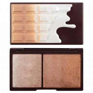 Paleta iluminatoare Makeup Revolution I Heart Makeup Bronze and Shimmer (Gramaj: 11 g, Concentratie: Iluminator)