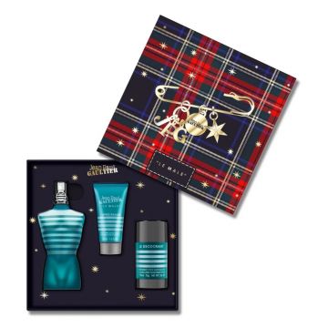 Set Cadou Jean Paul Gaultier Le Male, Barbati, Apa de Toaleta, 125 ml + Balsam dupa barbierit 50Ml + Deodorant Stick, 75G