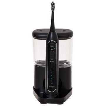 Set Periuta de Dinti Electrica si Irigator Oral AD 2180 Rezervor Apa 500ML Negru