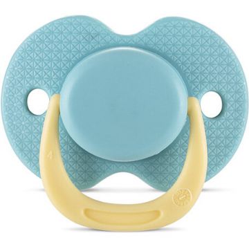 Suzeta cu Capac Silicon Moale 0 Luni+ Aqua Blue