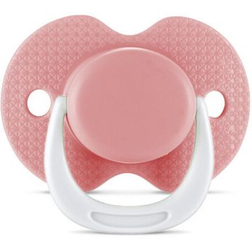 Suzeta cu Capac Silicon Moale 0 Luni+ Shell Pink