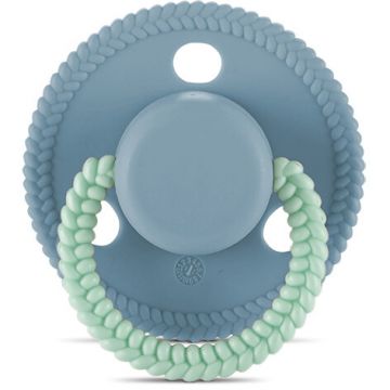 Suzeta Forma Rotunda Silicon Moale 0 Luni+ Blue