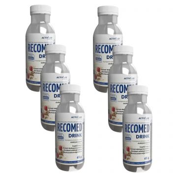 ActivLab Pharma RecoMed Drink, aromă de zmeură și ciocolată albă, 6 x 65 g
