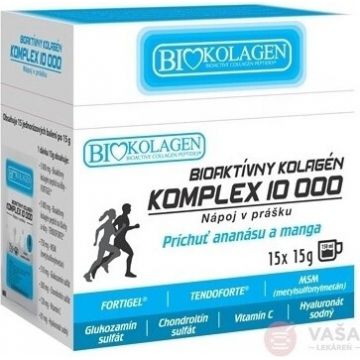 ASP BIOKOLAGEN Colagen bioactiv COMPLEX 10 000 15×15 g, băutură sub formă de pudră, plicuri (225 g)