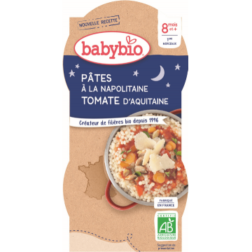 Babybio meniu Good Night paste napolitane 2 x 200 g