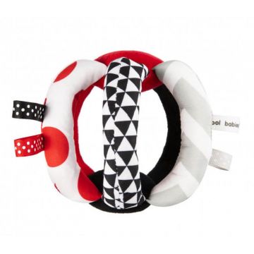 Bebeluși Canpol Minge de contrast cu zornăitor SENSORIAL