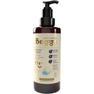 Beggs Baby gel de duș pentru corp și păr 200 ml