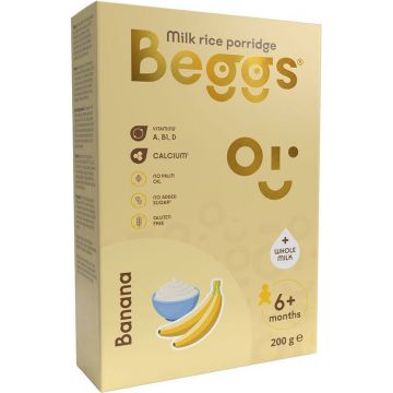 Beggs lapte de orez Porridge banane 200 g