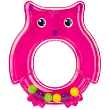 Canpol copii Șarpe cu clopoței bufniță roz