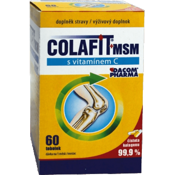Colafit KOLAGEN cu vitamina C + MSM 60 capsule moi