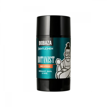 Deodorant stick pentru barbati cu Ulei de bergamota si Busuioc & Extract de salvie Botanist, 50ml, Biobaza