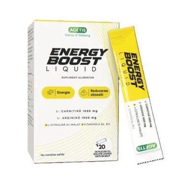 Energy Boost Liquid, 20 plicuri, Agetis