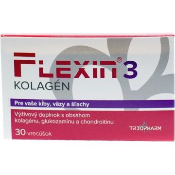 FLEXIN 3 COLLAGEN 1×30 buc, granule în pliculețe pentru prepararea băuturilor