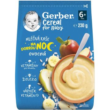 Gerber Cereale lapte terci fructe Noapte bună 230 g