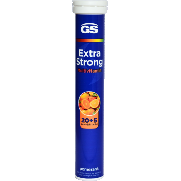 GS Extra Strong Multivitamin orange 20+5 comprimate efervescente