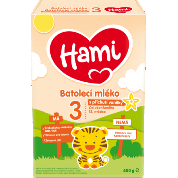 Hami 3 Vanilla Flavored Toddler Milk din Marea Britanie. 12 luni 600 g