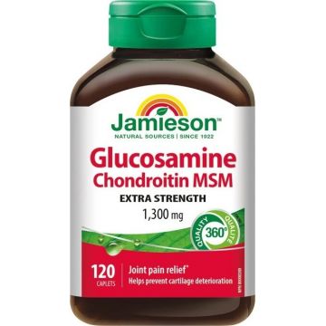 JAMIESON GLUCOSAMINE CHONDROITIN MSM 1300 mg 1×120 tbl, supliment alimentar
