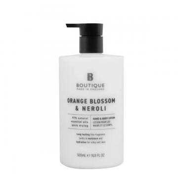 Lotiune pentru maini si corp cu parfum de Flori de portocal & Neroli, 500ml, Boutique