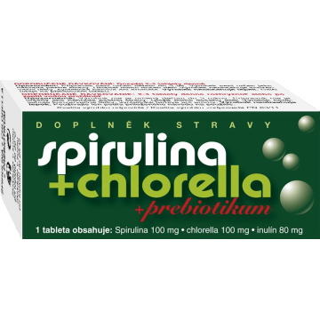 Naturvita SPIRULINA + CHLORELLA + inulină 90 comprimate