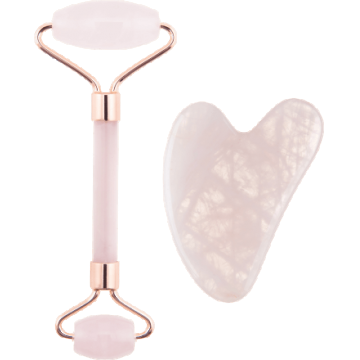 Palsar7 Rolă și placă de masaj Guasha, roz 2 buc