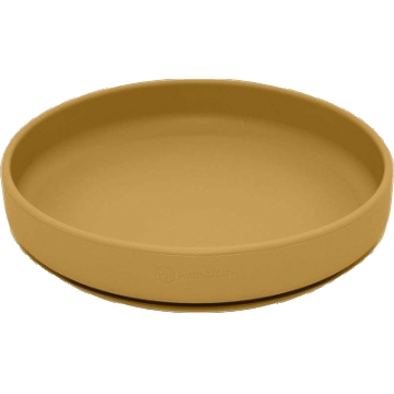 Petite&Mars Placă de silicon cu ventuză TAKE&MATCH Ocru intens 6m+ 400 ml