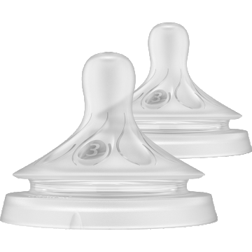 Philips Avent Natural Response 3 Suzetă cu flux lent 1m+, 2 buc