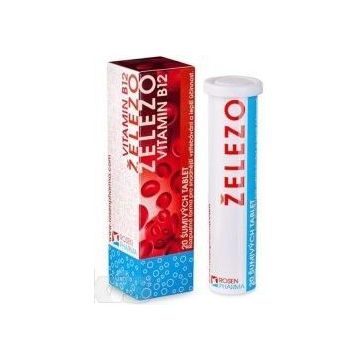 Rosen Pharma Fier + Vitamina B12 20 comprimate efervescente
