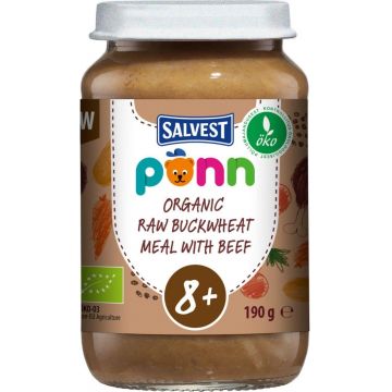 Salvest Põnn BIO Carne de vită cu hrișcă și legume 190 g