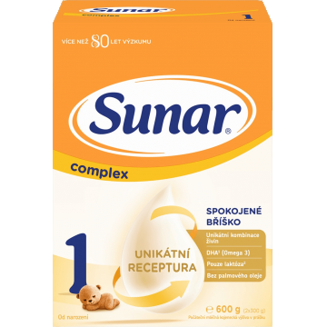 Sunar Complex 1 formulă pentru sugari pulbere 600 g