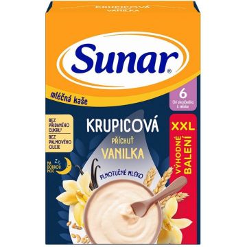 Sunar lapte terci de semolă pentru o noapte bună vanilie XXL 340 g