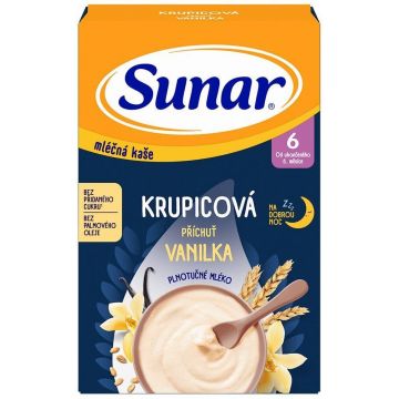 Sunar lapte terci de semolă pentru o vanilie de noapte bună 210 g