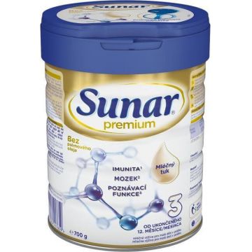 Sunar Premium 3 lapte pentru copii mici 700 g